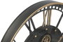 DKD Home Decor Reloj de Pared Loft Negro Dorado 100 x 9 x 100 cm