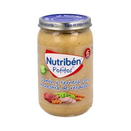 NUTRIBEN Potito Jamón Ternera Verduras 235 g