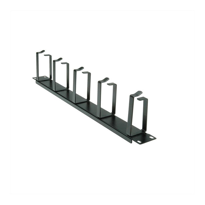 Panel de gestión de cables de 19 pulgadas, negro