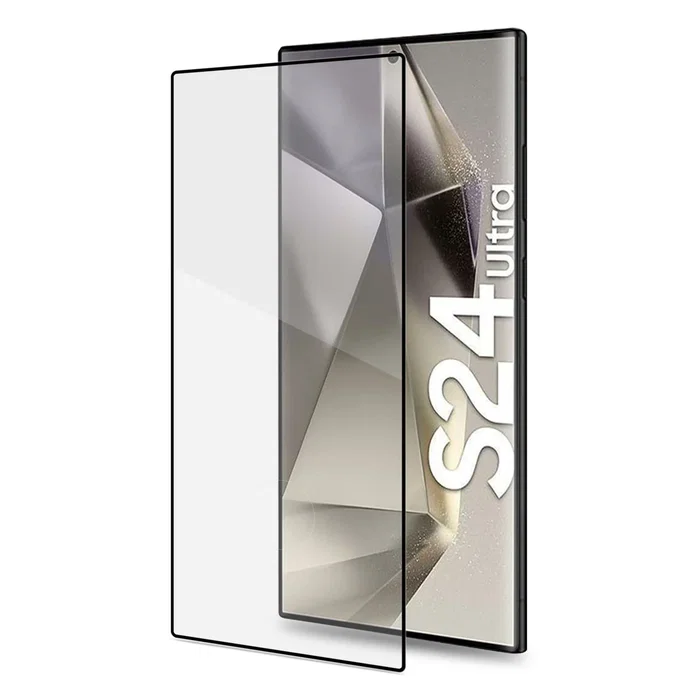 Celly 3DGlass Protector de pantalla Samsung Galaxy S24 Ultra 5G - Vidrio templado 9H resistente a rayones, antiburbujas, anti-huellas, 1 unidad