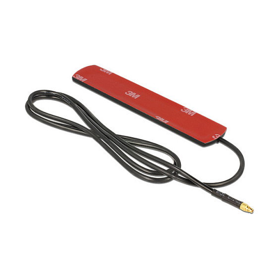 Delock - Antena LTE Externa 3 dBi Omnidireccional con Conector MMCX, para amplificar señal 4G en routers y módems