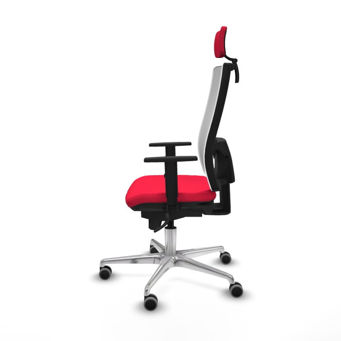 PIQUERAS Y CRESPO Silla de oficina Horna con Mecanismo Sincro Rojo y Blanco PIQUERAS Y CRESPO Silla de oficina Horna con Mecanismo Sincro Rojo y Blanco