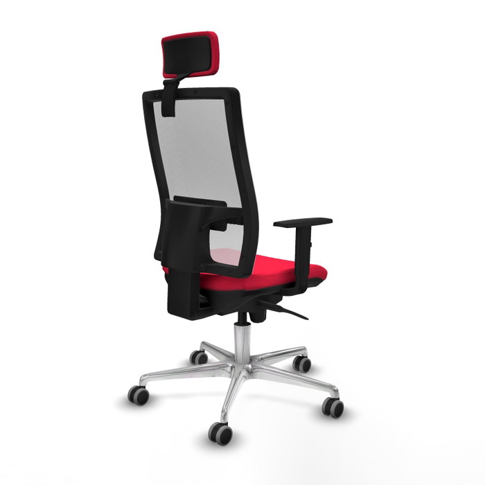PIQUERAS Y CRESPO Silla de oficina Horna con Mecanismo Sincro Rojo y Blanco PIQUERAS Y CRESPO Silla de oficina Horna con Mecanismo Sincro Rojo y Blanco