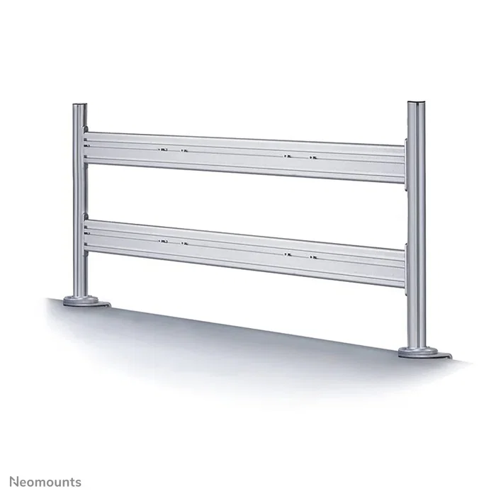 Neomounts FPMA-DTB200 Soporte de Barra de Herramientas para Escritorio - Hasta 6 Pantallas de 10-24" (61 cm), Ajuste de Altura, VESA 75x75/100x100, 10 kg por Pantalla, Color Plata