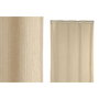 DKD Home Decor Cortina de Pana Gruesa Beige 140x260x260 cm