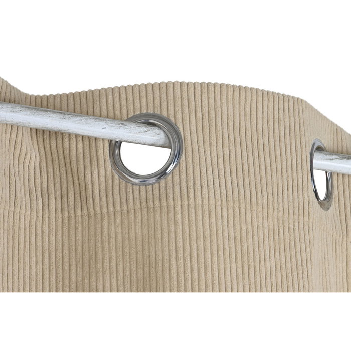DKD Home Decor Cortina de Pana Gruesa Beige 140x260x260 cm DKD Home Decor Cortina de Pana Gruesa Beige 140x260x260 cm