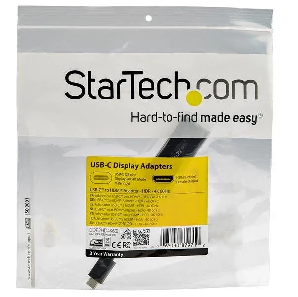 StarTech Adaptador USB-C a HDMI con HDR 4K 60Hz