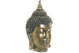 DKD Home Decor Figura de Buda Envejecido Dorado