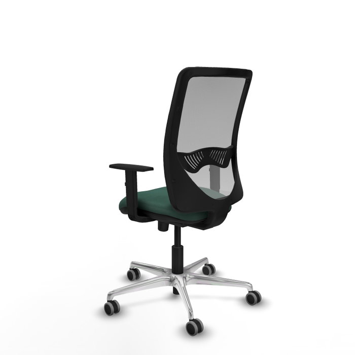 PIQUERAS Y CRESPO Silla de oficina Zulema con mecanismo Sincro, Verde botella y Gris PIQUERAS Y CRESPO Silla de oficina Zulema con mecanismo Sincro, Verde botella y Gris