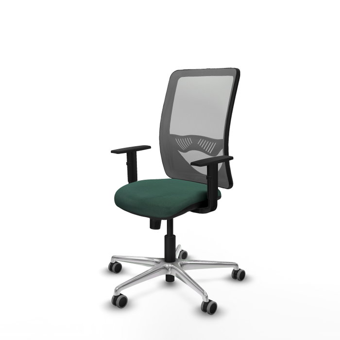 PIQUERAS Y CRESPO Silla de oficina Zulema con mecanismo Sincro, Verde botella y Gris PIQUERAS Y CRESPO Silla de oficina Zulema con mecanismo Sincro, Verde botella y Gris