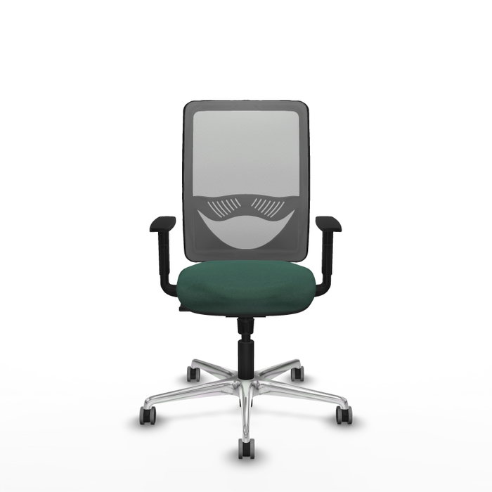 PIQUERAS Y CRESPO Silla de oficina Zulema con mecanismo Sincro, Verde botella y Gris PIQUERAS Y CRESPO Silla de oficina Zulema con mecanismo Sincro, Verde botella y Gris