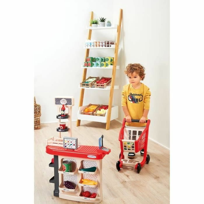Ecoiffier Caja + carro - Una pequeña tienda de verdad