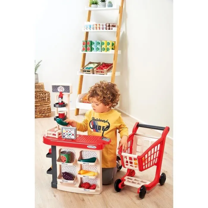 Ecoiffier 1676 Caja y Carro Tienda Juego Juguete Infantil Ecoiffier 1676 Caja y Carro Tienda Juego Juguete Infantil