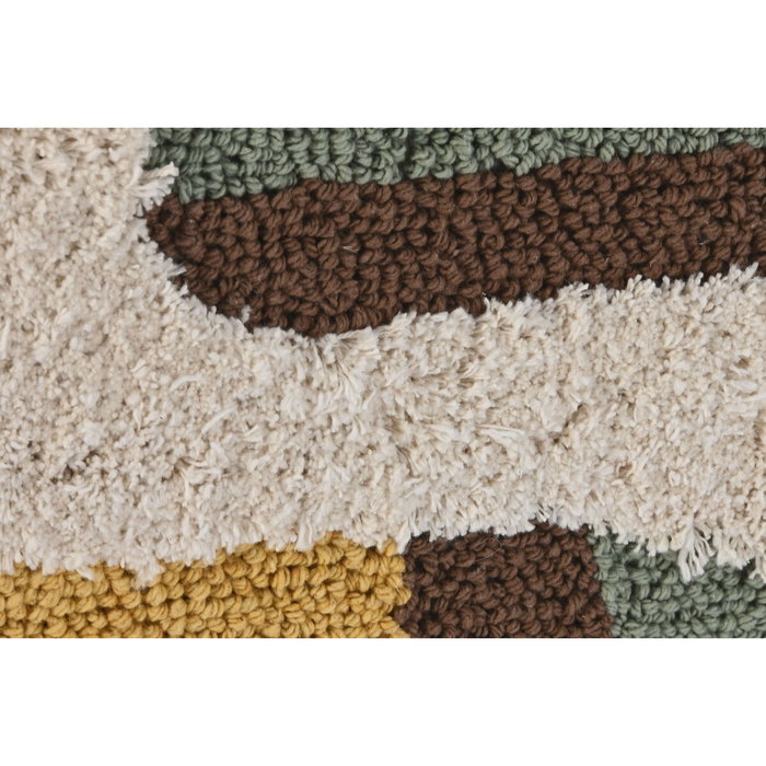 DKD Home Decor Cuadro Algodón y Acacia Moderno Surtido de 2 Piezas (75x105 cm) Verde y Mostaza