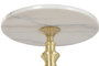 DKD Home Decor Mesita Auxiliar Moderno Blanco Dorado 41 x 58 x 41 cm