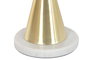 DKD Home Decor Mesita Auxiliar Moderno Blanco Dorado 41 x 58 x 41 cm