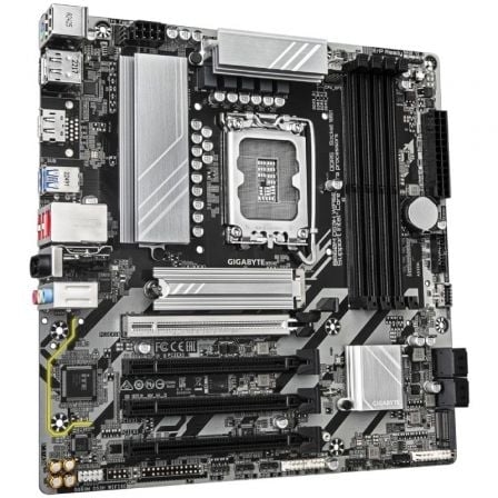 Gigabyte B860M DS3H WiFi6E Placa Base Micro ATX LGA1851, DDR5 (Hasta 9066 OC), PCIe 5.0 x16, 2x M.2, Intel B860, Wi-Fi 6E, Bluetooth 5.3, LAN 2.5 GbE, Controlador de Alta Definición