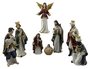 DKD Home Decor Set de Nacimiento de 8 Piezas en Resina Multicolor