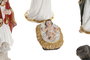 DKD Home Decor Nacimiento Navidad Tradicional Multicolor Set 8 Piezas Resina 4x5x12 cm