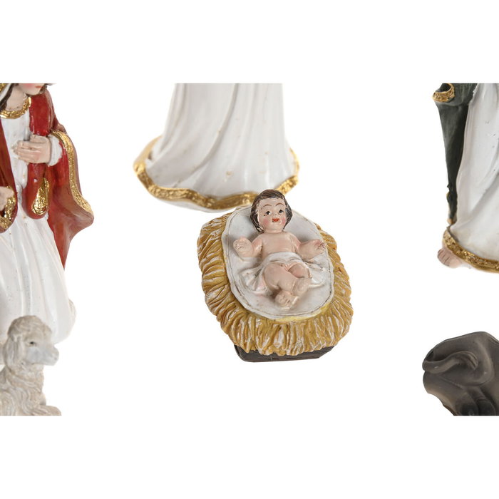 DKD Home Decor Set de Nacimiento de 8 Piezas en Resina Multicolor DKD Home Decor Set de Nacimiento de 8 Piezas en Resina Multicolor