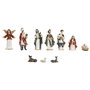 DKD Home Decor Set de Nacimiento de 8 Piezas en Resina Multicolor