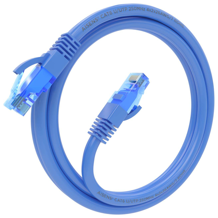 Aisens Cable de Red RJ45 Cat.6 UTP AWG26 CCA 1m Azul A135-0799 Aisens Cable de Red RJ45 Cat.6 UTP AWG26 CCA 1m Azul A135-0799