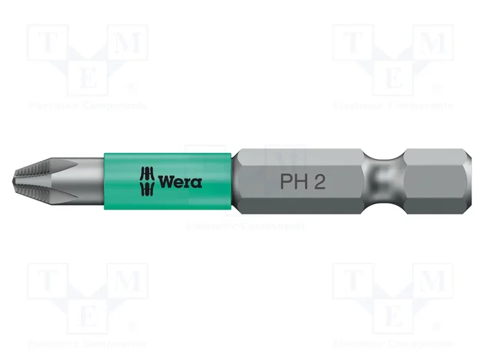 WERA Punta de destornillador Phillips ACR® PH2 1/4 pulgada 50 mm WERA Punta de destornillador Phillips ACR® PH2 1/4 pulgada 50 mm