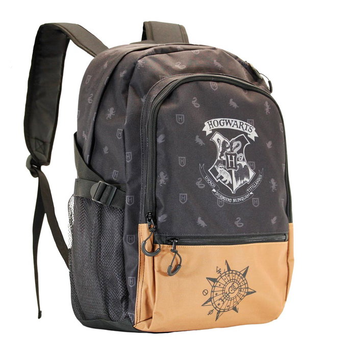 Mochila Fight HS FAN Hogwarts Harry Potter Negro