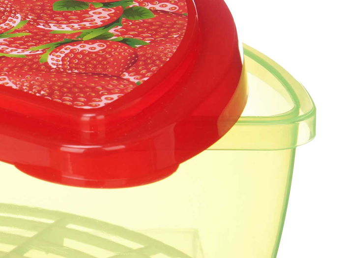 Leknes Tupper Fruta Sandia Y Fresa 1.2 L 23x8x13cm (Set de 24)