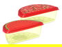 Leknes Tupper Fruta Sandia Y Fresa 1.2 L 23x8x13cm (Set de 24)