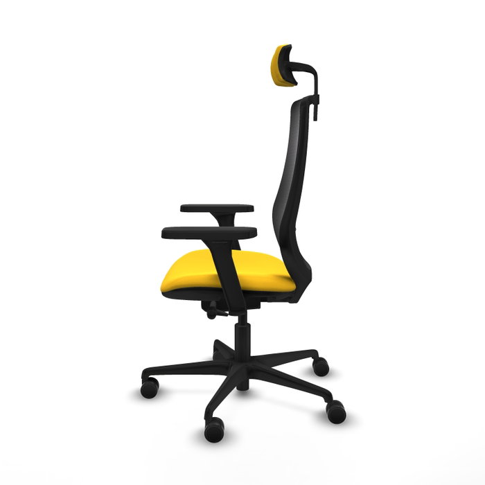 PIQUERAS Y CRESPO Silla de oficina Mardos con mecanismo Sincro/Traslack, Amarillo y Negro PIQUERAS Y CRESPO Silla de oficina Mardos con mecanismo Sincro/Traslack, Amarillo y Negro