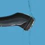 Taurus 3 Side Water Shave Afeitadora de Rotación para Hombres con 3 Cabezales en Negro y Azul