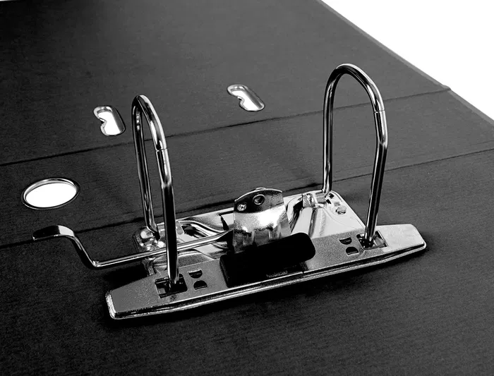 Liderpapel Archivador de palanca A4 Documenta forrado PVC con Rado lomo 75mm negro compresor metalico