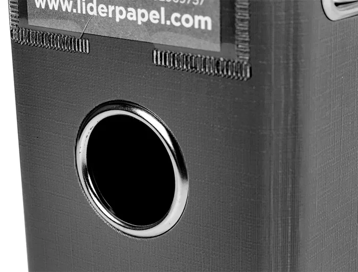 Liderpapel Archivador de palanca A4 Documenta forrado PVC con Rado lomo 75mm negro compresor metalico