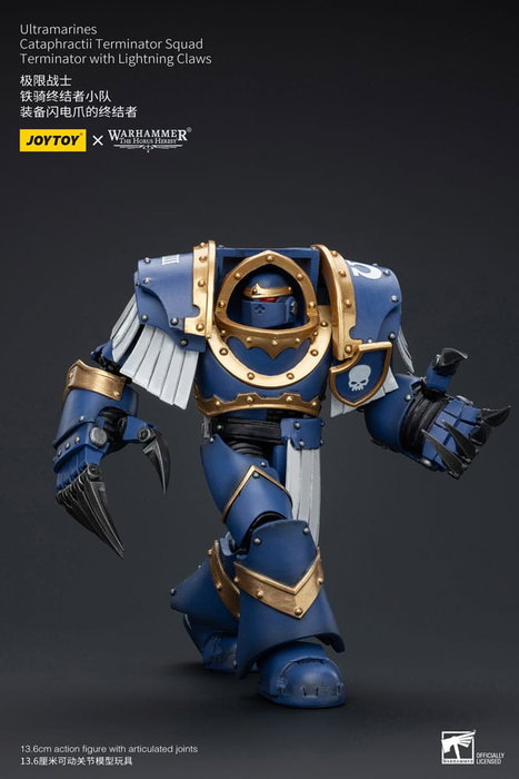 Warhammer The Horus Heresy Figura 1/18 Ultramarines Cataphractii Terminator Squad Terminator with Lightning Claws 14 cm