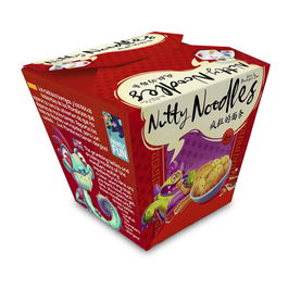Ludonova Nutty Noodles - Juego de Mesa de Cartas Familiar, Edad PEGI 6, 2-4 Jugadores, Duración 15 Minutos, Multilingüe (Español/Inglés/Portugués)