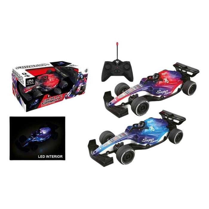 Jugatoys - atodavelocidad Coche radio control Fórmula 1 con luces LED Jugatoys - atodavelocidad Coche radio control Fórmula 1 con luces LED