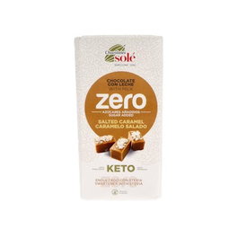 CHOCOLATES SOLE Chocolate Con Leche Caramelo Salado Y Stevia 100Gr
