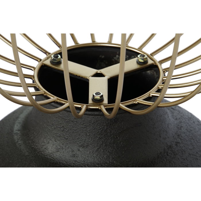 DKD Home Decor Mesita Auxiliar Abeto y Metal Negro DKD Home Decor Mesita Auxiliar Abeto y Metal Negro