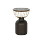 DKD Home Decor Mesita Auxiliar Abeto y Metal Negro