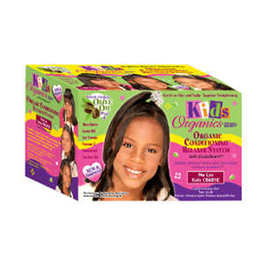 Africa's Best Kit Kids Organics Conditioning Relaxer System 1 Application Crema Alisadora para Niños con Cabello Grueso Protege y Humecta