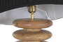 DKD Home Decor Lámpara de Pie Colonial Marrón Negro Mango 40 x 160 x 40 cm