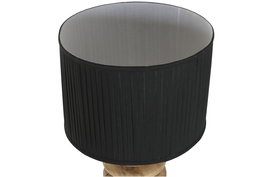 DKD Home Decor Lámpara de Pie Colonial Marrón Negro Mango 40 x 160 x 40 cm