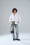Vince Camuto Bolso Cruzado Vicenza - Navy Blue de Piel de Polivinilo para Mujer