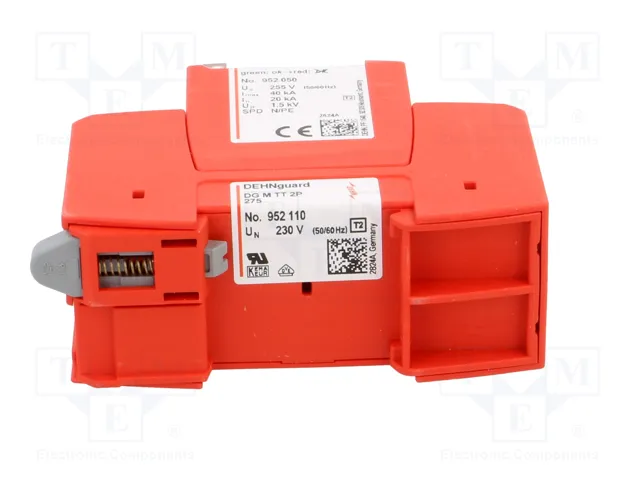 Dehn + Soehne DEHNguard M DG M TT 2P 275 Protector de sobretensiones 952110 Dehn + Soehne DEHNguard M DG M TT 2P 275 Protector de sobretensiones 952110