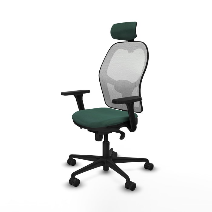 PIQUERAS Y CRESPO Silla de oficina Jorquera Verde botella y Blanco PIQUERAS Y CRESPO Silla de oficina Jorquera Verde botella y Blanco