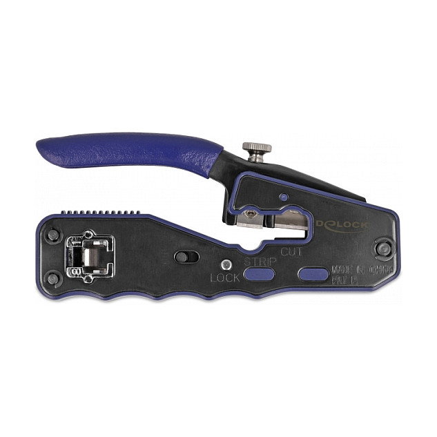 DeLOCK 90577 Tenaza engarzadora para conectores 8P/RJ45 con cortador y pelador