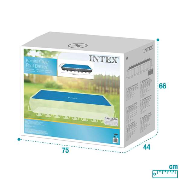 Intex Cobertor Solar Piscina Frame Rectangular 975x488 cm PVC