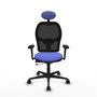 PIQUERAS Y CRESPO Silla de oficina Jorquera con Mecanismo Sincro/Traslack Azul y Negro
