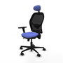 PIQUERAS Y CRESPO Silla de oficina Jorquera con Mecanismo Sincro/Traslack Azul y Negro